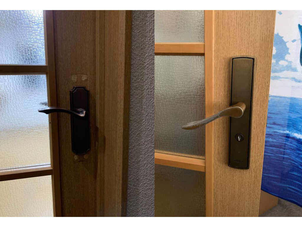 北海道札幌市南区【戸建リフォーム】リビングの取っ手の交換￼-img