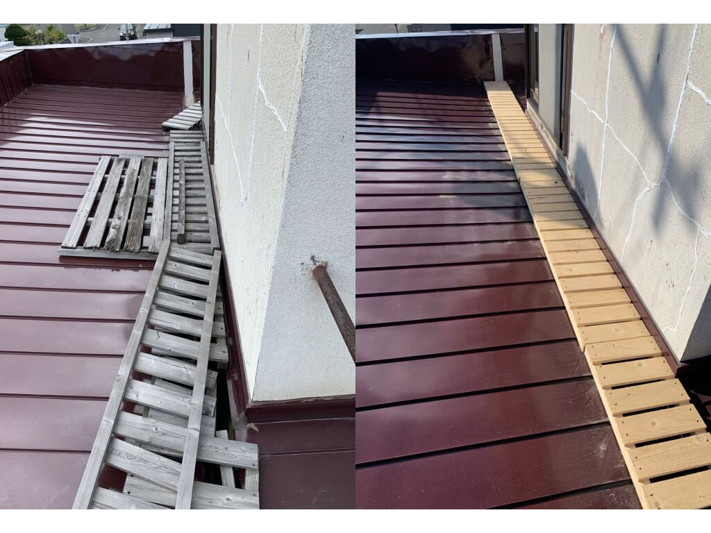 北海道岩見沢市【戸建てリフォーム】屋根のすのこの新規取り付け-img