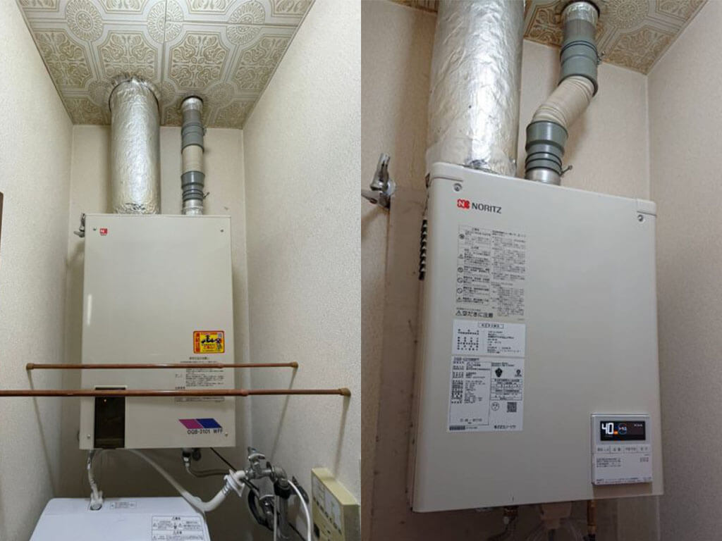 北海道札幌市西区【賃貸リフォーム】ボイラー交換作業-img