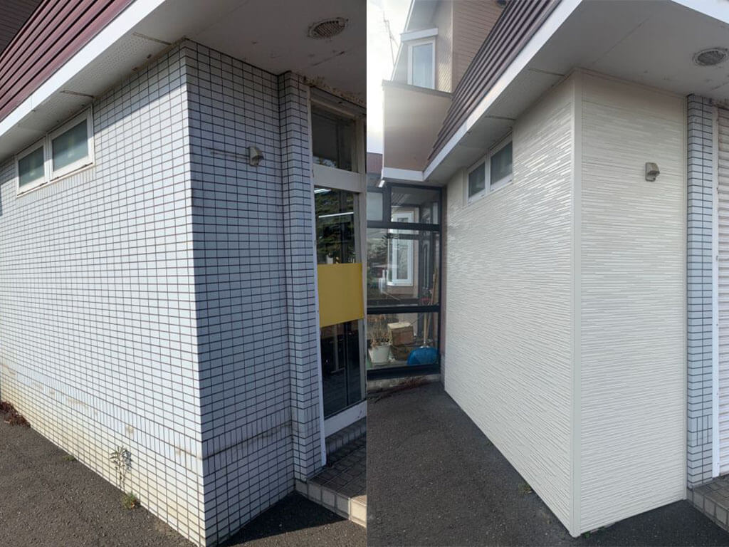 北海道江別市【戸建てリフォーム】外壁張替え工事-img