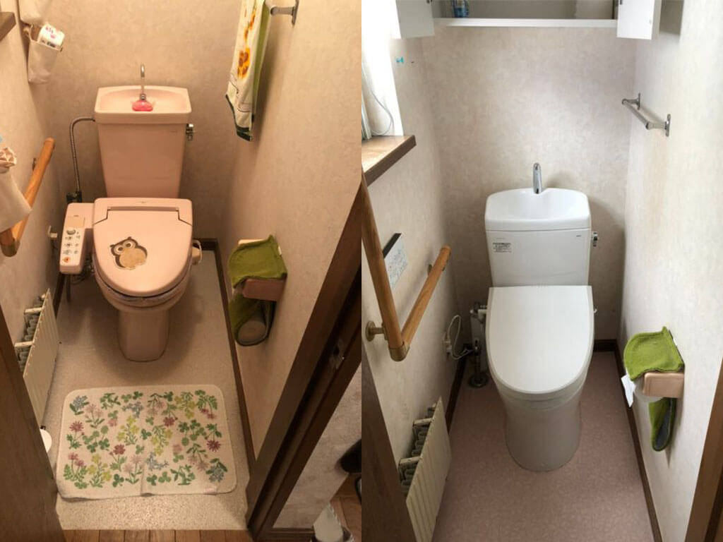 【トイレ交換工事】北海道江別市/戸建リフォーム　-img