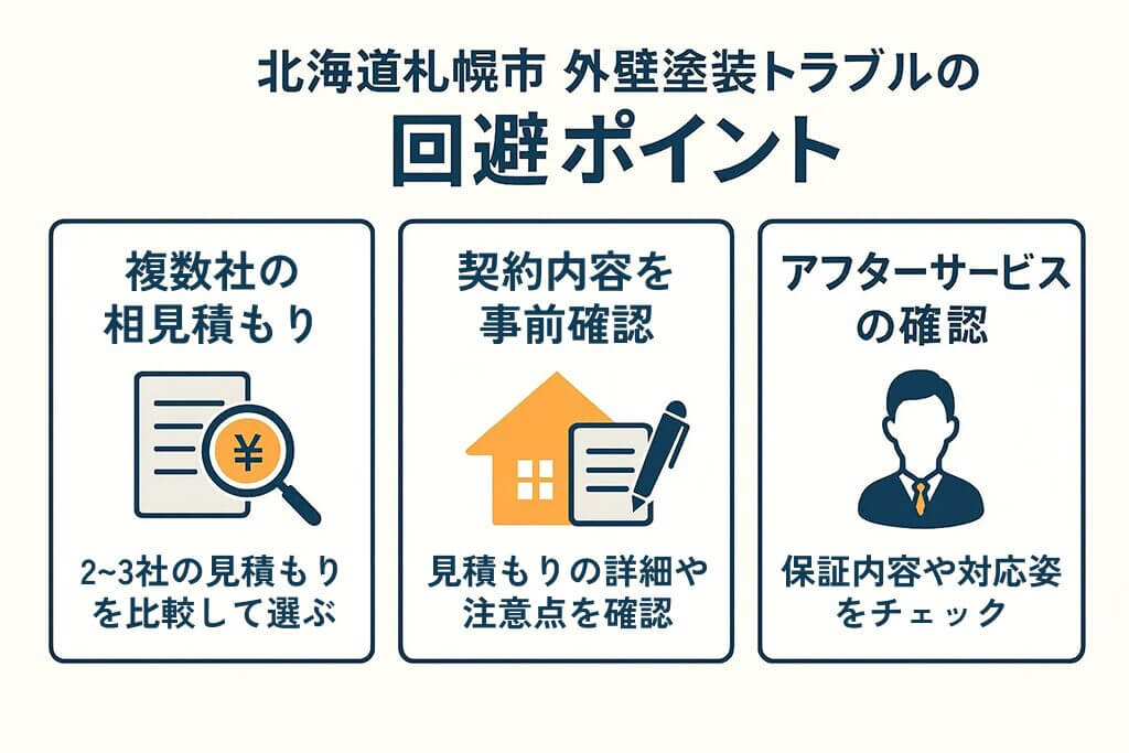 外壁塗装トラブルの原因と防止策