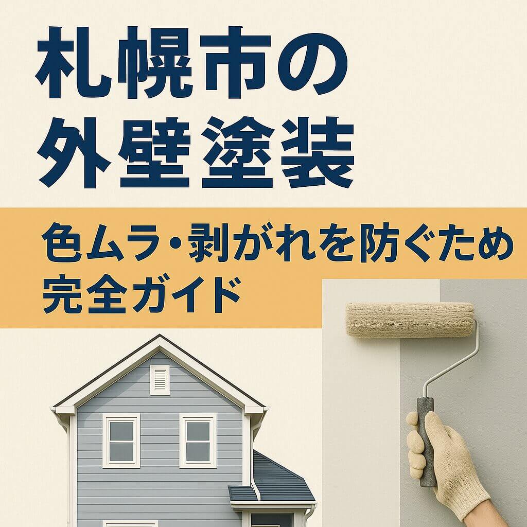 【札幌市の外壁塗装】色ムラ・剥がれを防ぐための完全ガイド