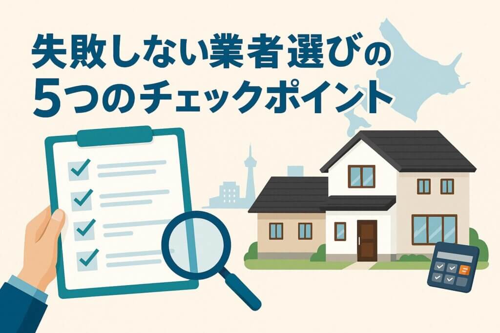 札幌市で失敗しない外壁塗装業者の選び方とチェックポイント