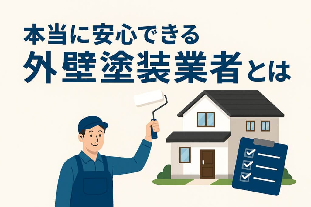 本当に安心できる外壁塗装業者とは