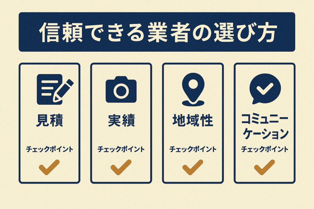 信頼できる業者の選び方
