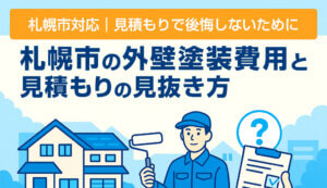知らないと損！【札幌市の外壁塗装費用相場】と後悔しない見積…-img