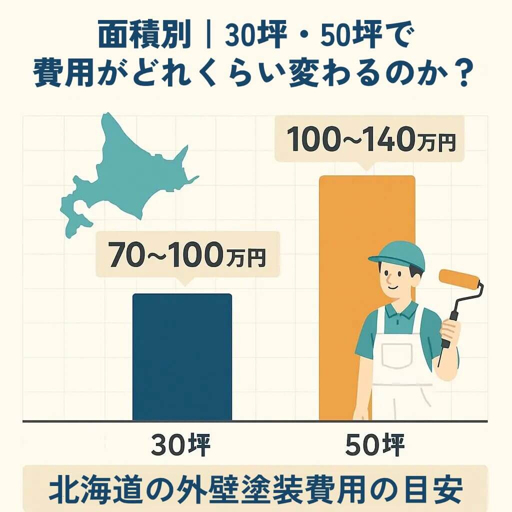 面積別｜30坪・50坪で費用がどれくらい変わるのか？
