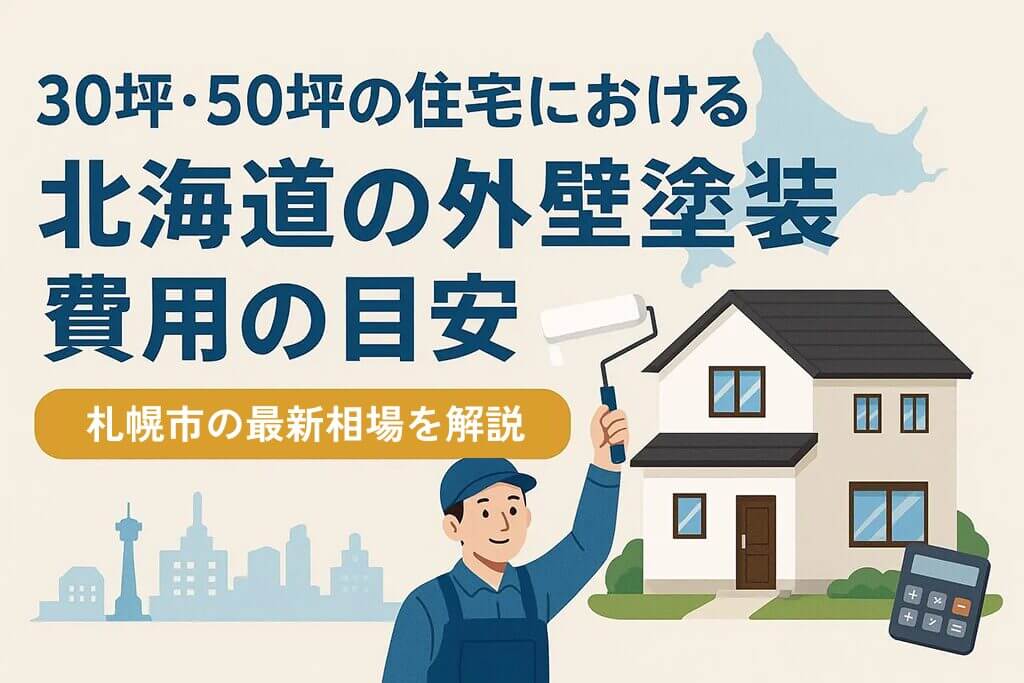 30坪・50坪の住宅における北海道の外壁塗装費用の目安【札幌市の最新相場を解説】」