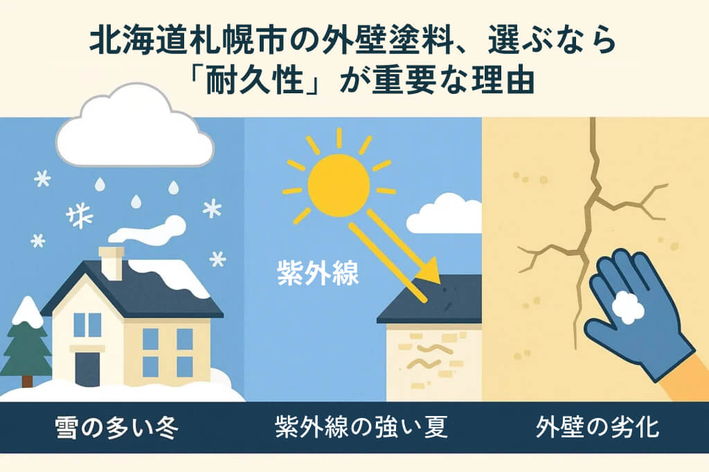 北海道札幌市の外壁塗料、選ぶなら「耐久性」が重要な理由