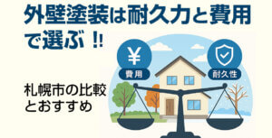外壁塗装は【耐久性と費用】で選ぶ！北海道札幌市の塗料比較と…-img