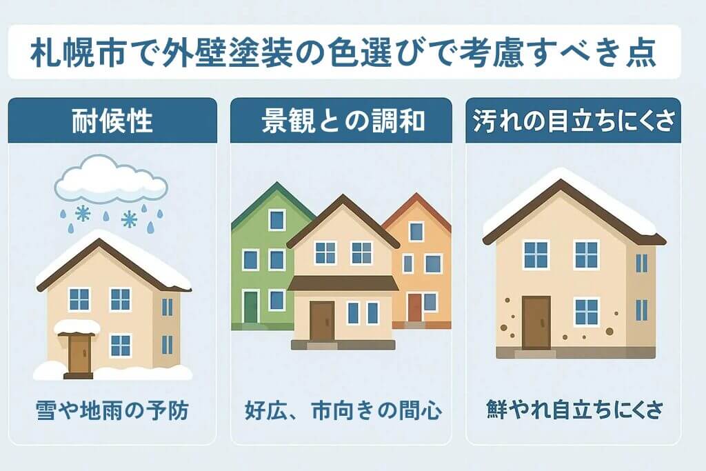 なぜ外壁塗料の「色選び」で失敗するのか?【札幌市・雪国特有の落とし穴】